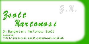 zsolt martonosi business card